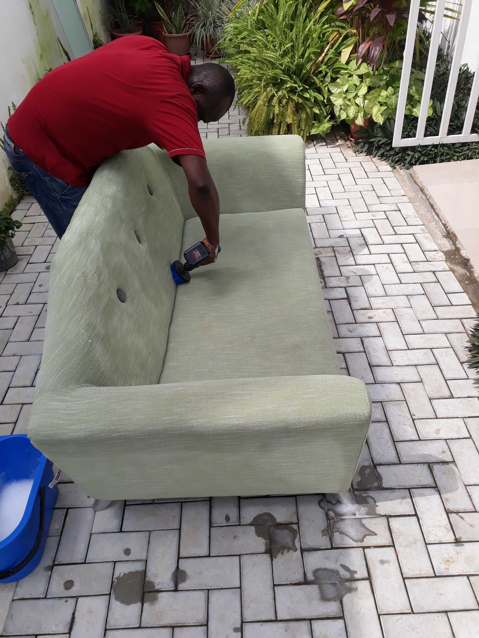 Professional upholstery and carpet cleaning service in Abuja home